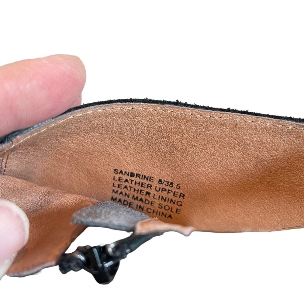 Sandrine Miz Mooz open toe, wood heel Black • Size 8 - Picture 8 of 10